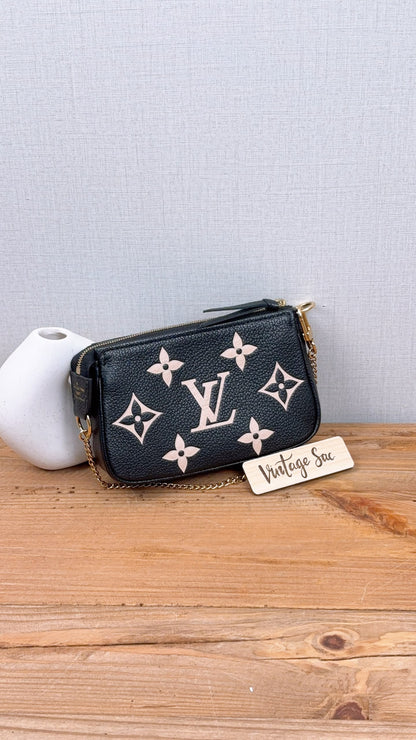 LV Black / Creme Empreinte Mini Pochette