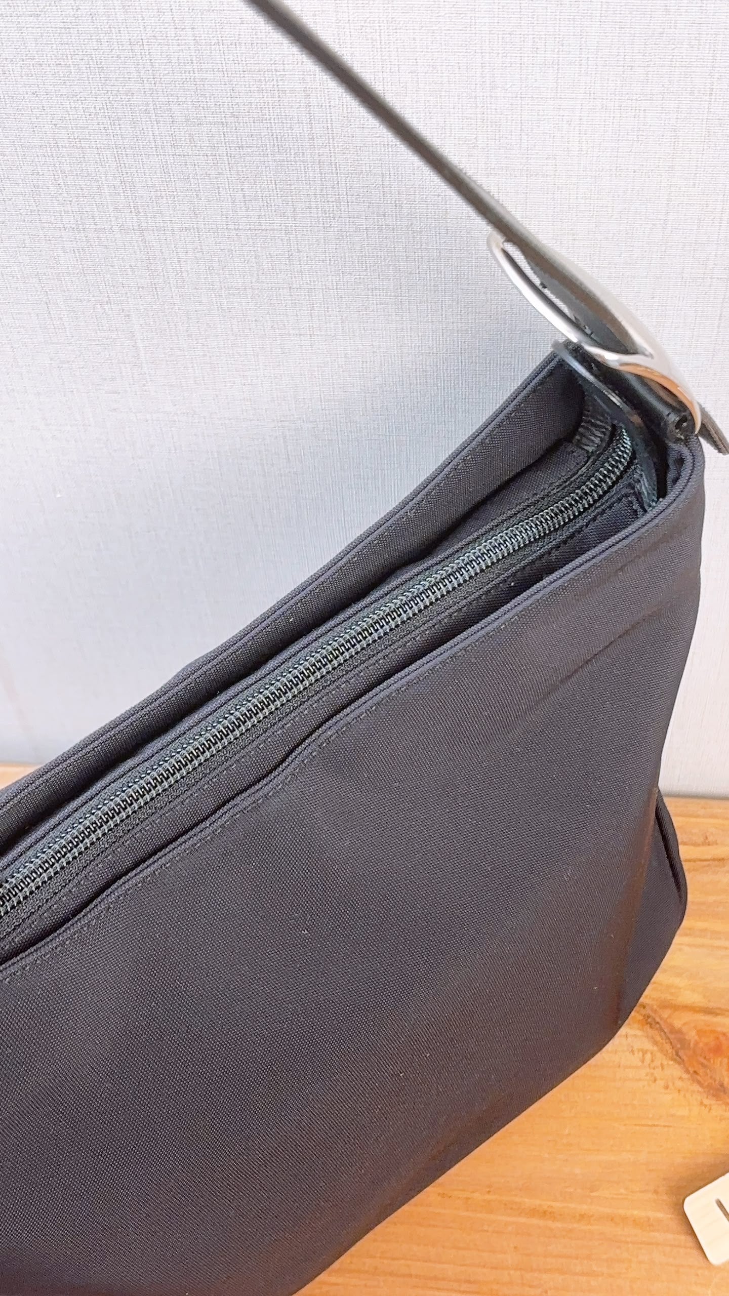 Salvatore Ferragamo Black Nylon Vara Hobo Tote