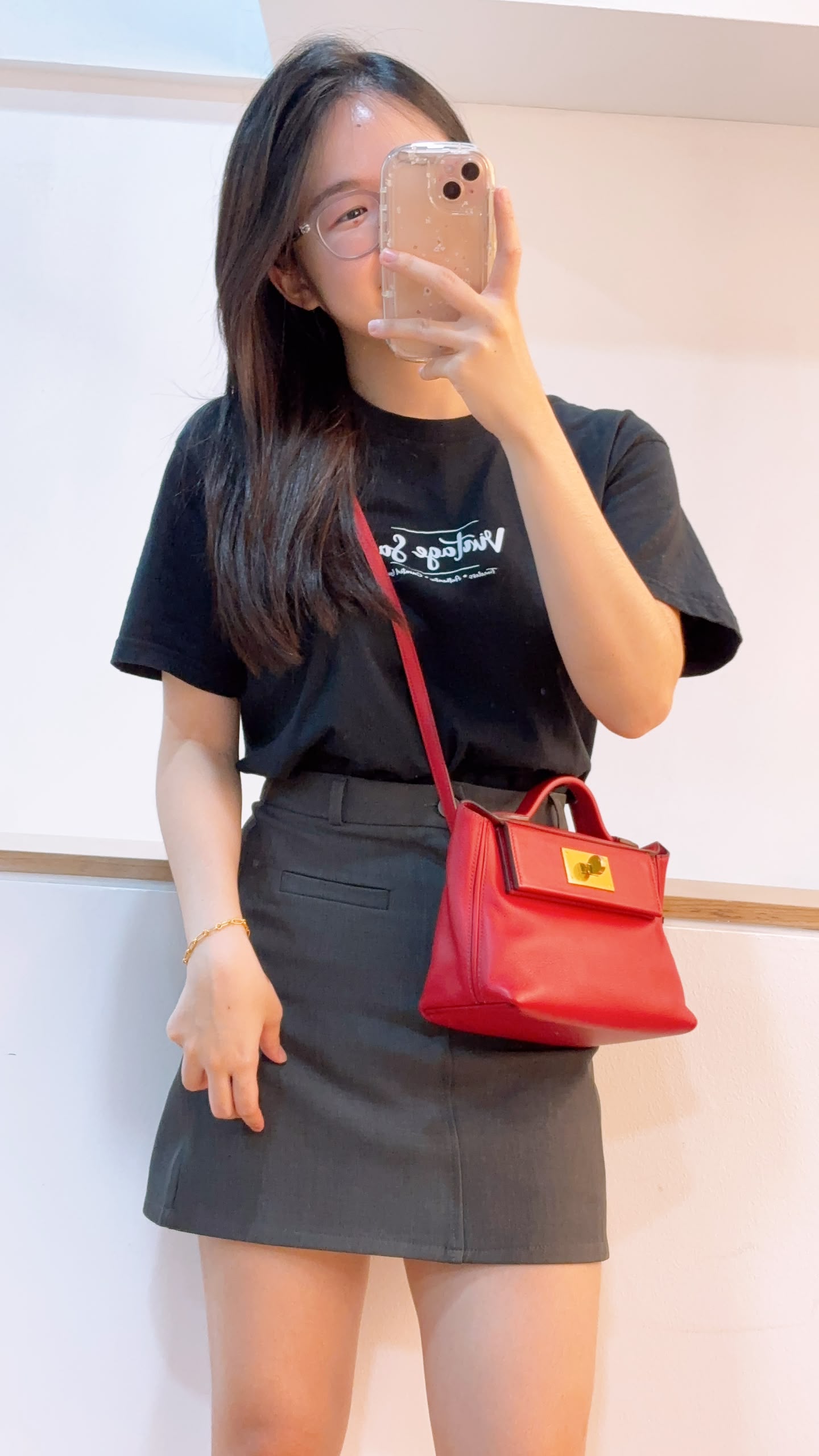 Hermes Rouge Piment Mini 2424 (GHW)