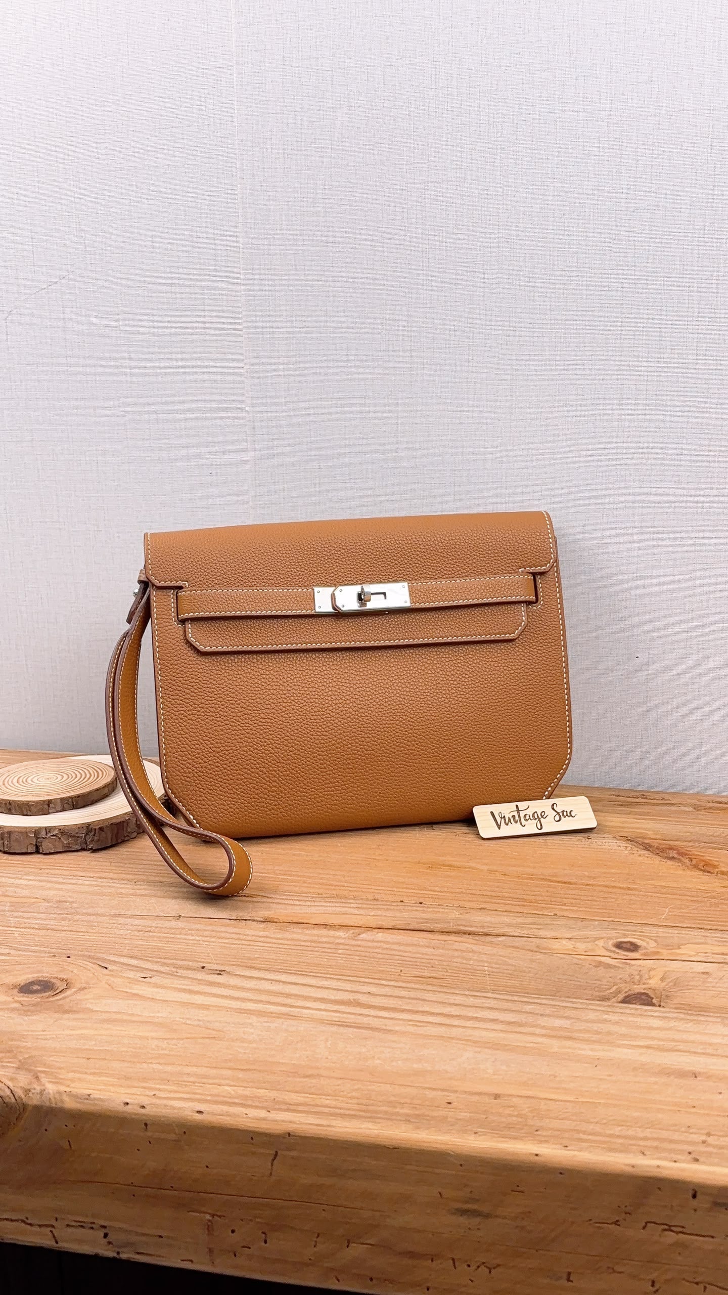 Hermes Gold Kelly Depeches 25 (PHW)