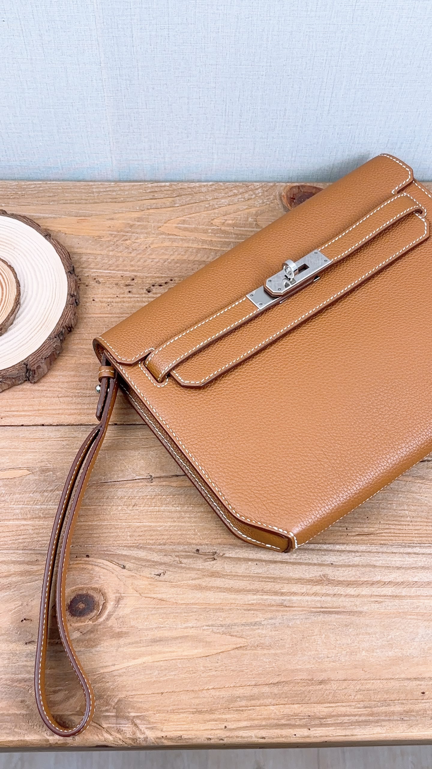 Hermes Gold Kelly Depeches 25 (PHW)