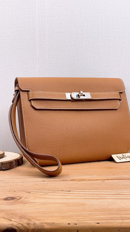 Hermes Gold Kelly Depeches 25 (PHW)