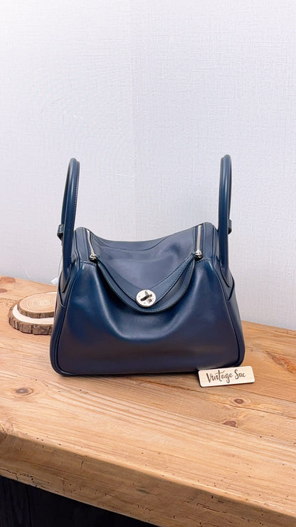 Hermes Bleu Nuit x Bleu Marine Lindy 26 (PHW)