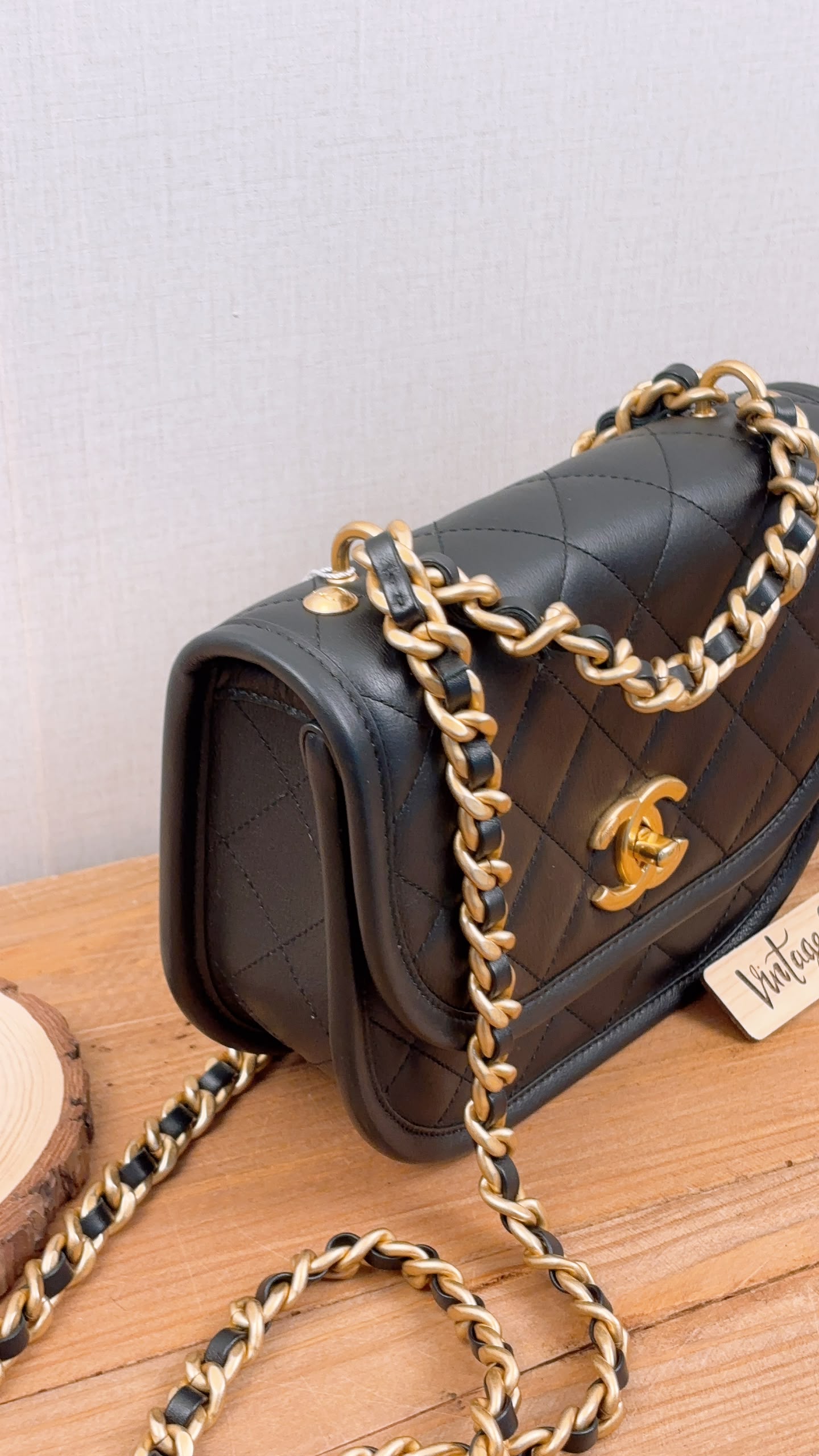 Chanel Black Calfskin 24S Casual Messenger Bag (GHW)