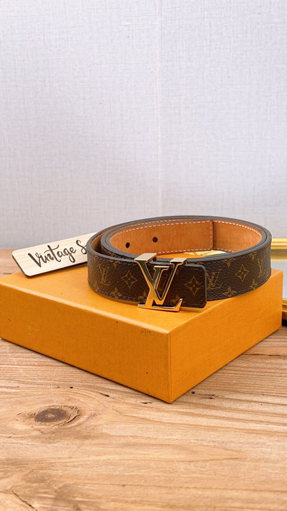 Lv Monogram Initials Belt 25mm