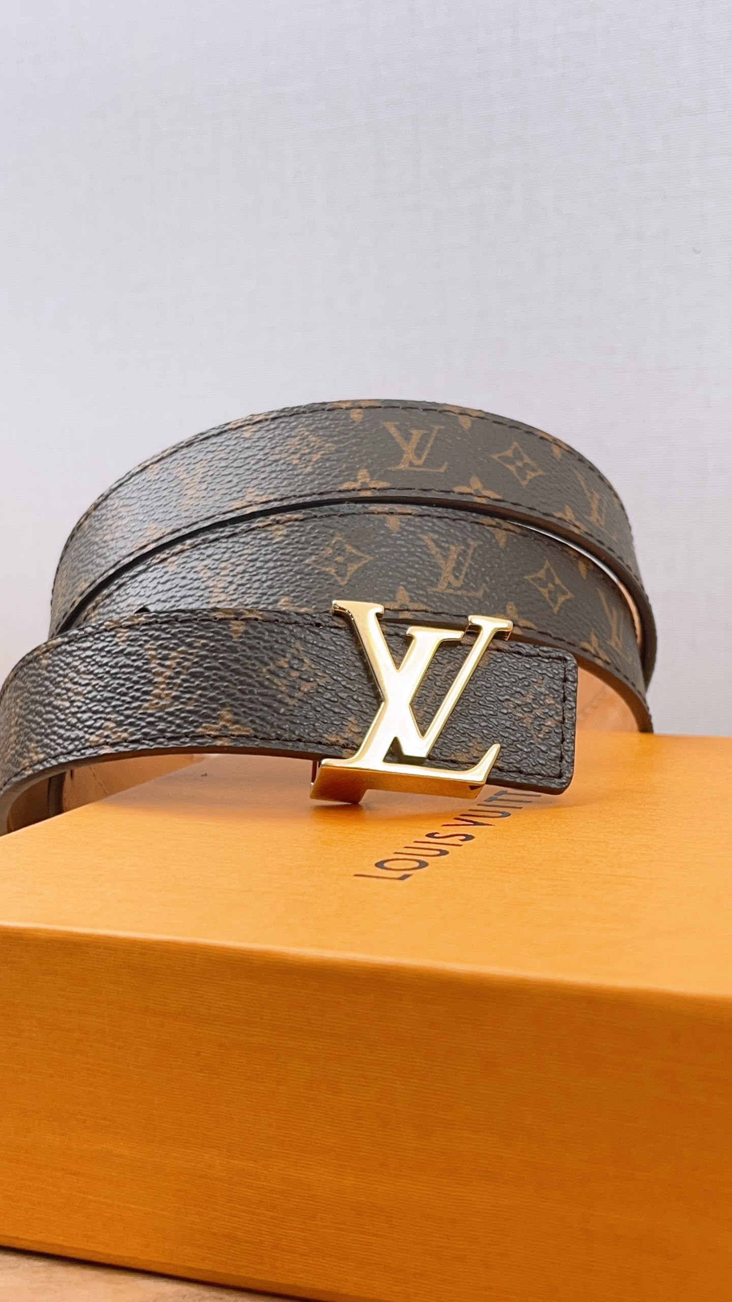 Lv Monogram Initials Belt 25mm