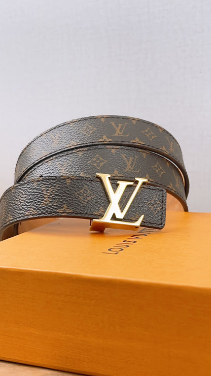 Lv Monogram Initials Belt 25mm