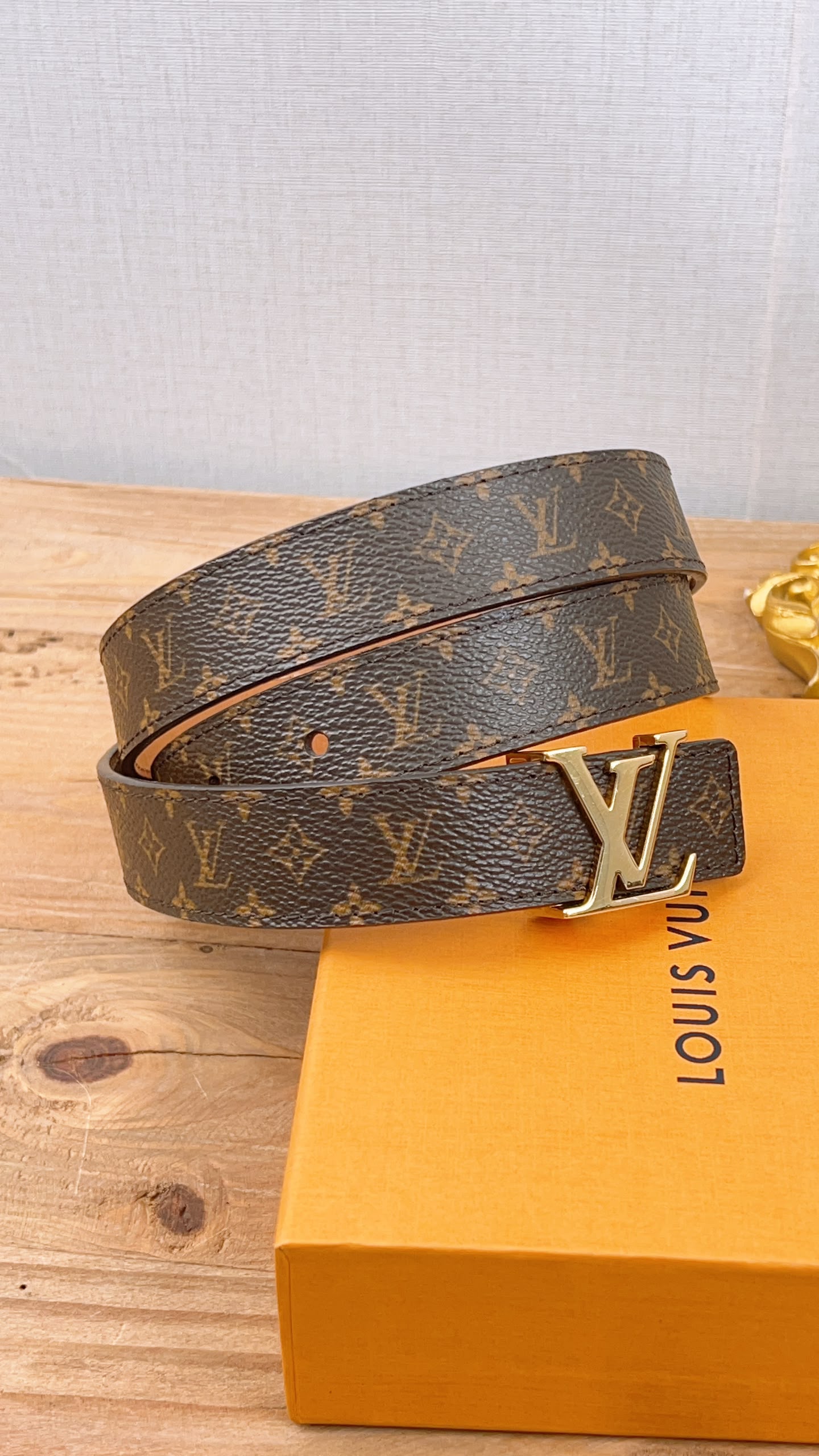 Lv Monogram Initials Belt 25mm