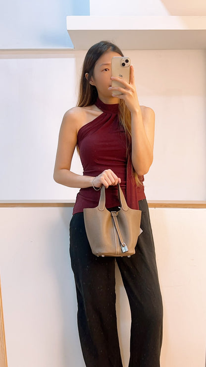 Hermes Etoupe Picotin 18 (PHW)