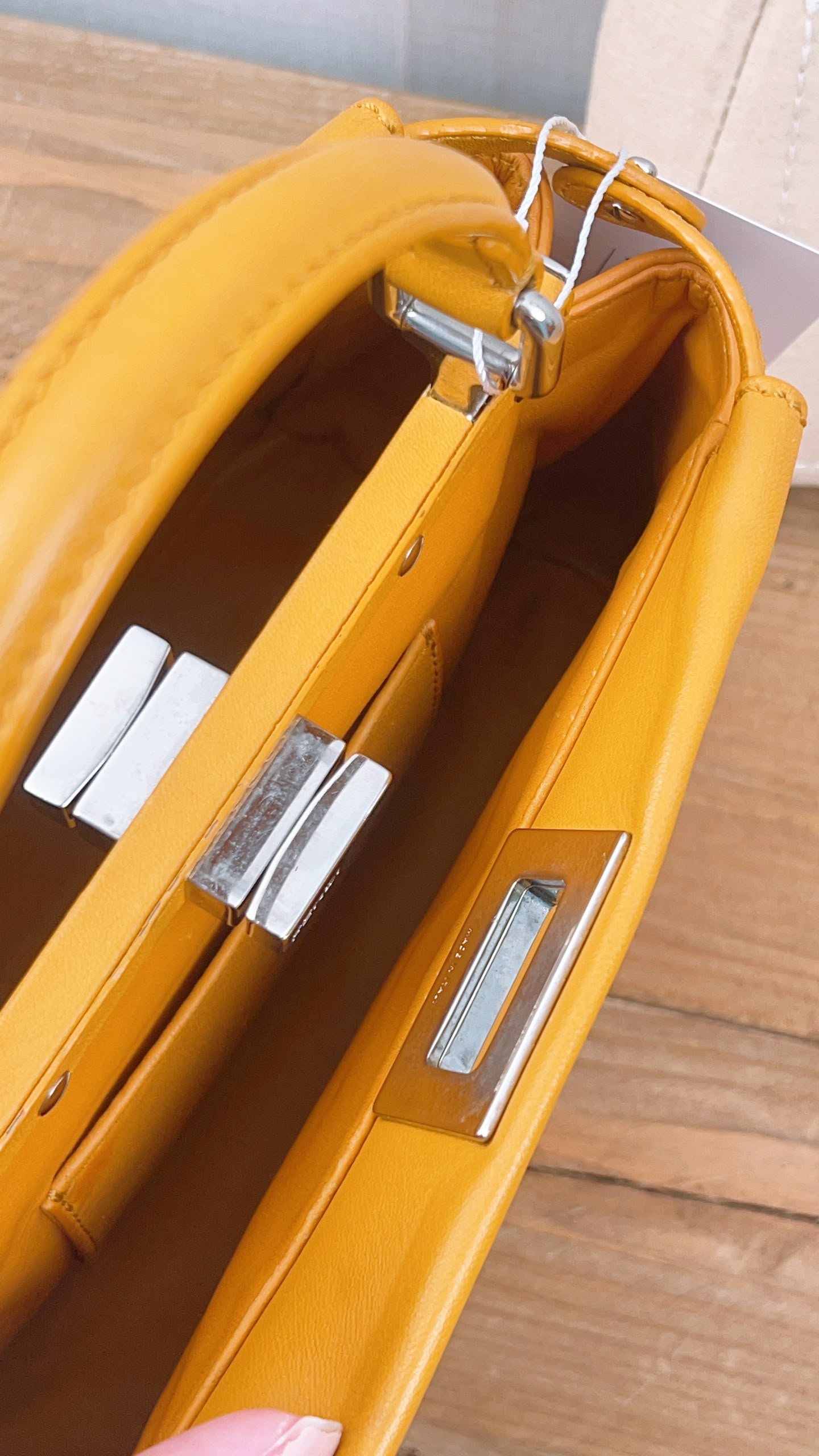 Fendi Caramel Brown Calfskin Mini Peekaboo