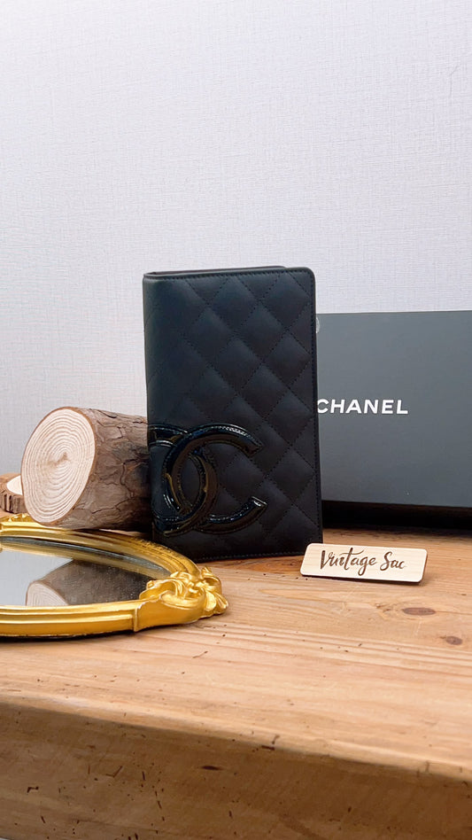 Chanel Black Calfskin Cambon Long Wallet