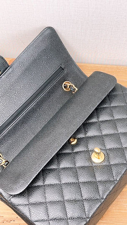 Chanel Black Caviar Medium CF (GHW)