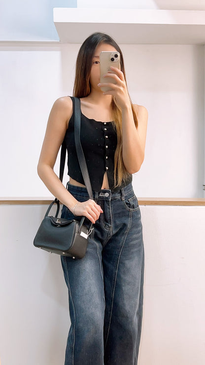 Hermes Noir Mini Lindy (PHW)