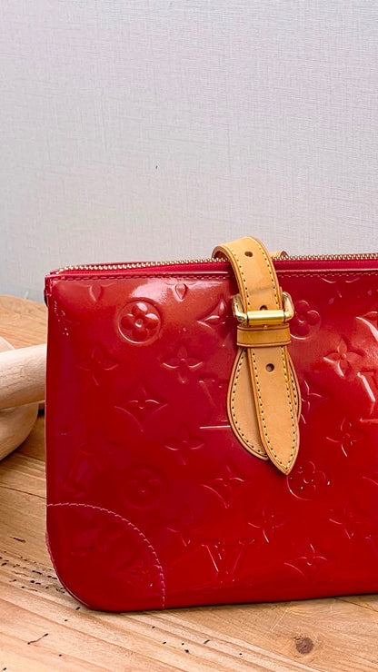 LV Red Vernis Rosewood Avenue Bag