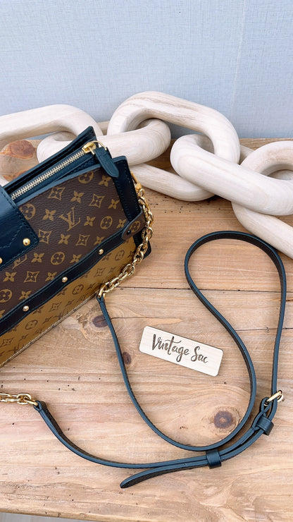 LV Reverse Monogram Trunk Clutch on Chain