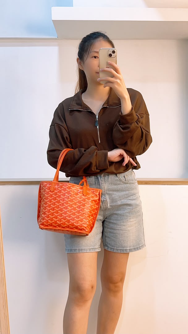 Goyard Orange Mini Anjou