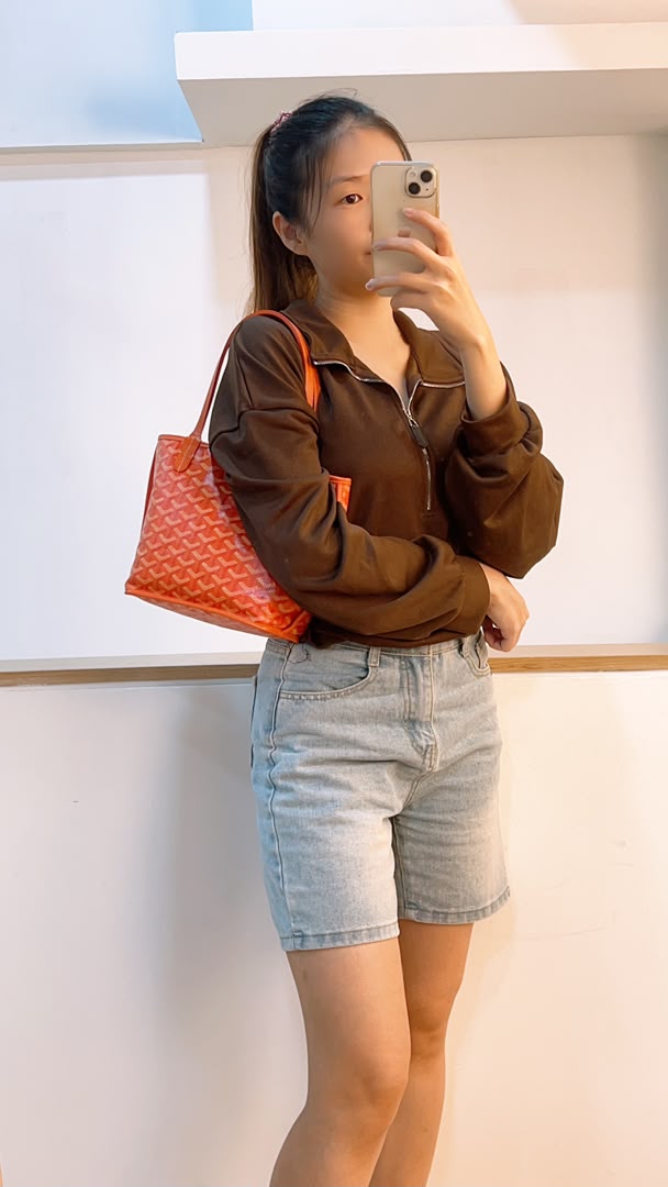 Goyard Orange Mini Anjou