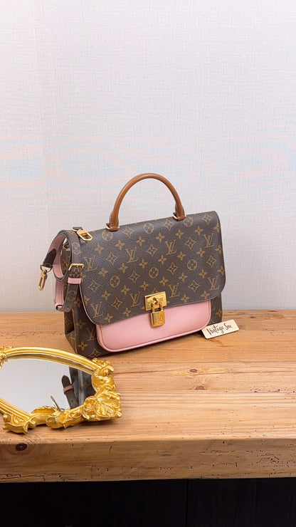 LV Monogram Pink Marignan Messenger Bag