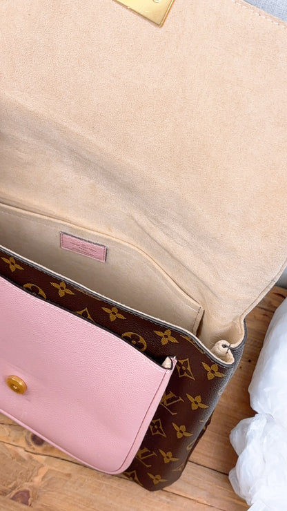 LV Monogram Pink Marignan Messenger Bag