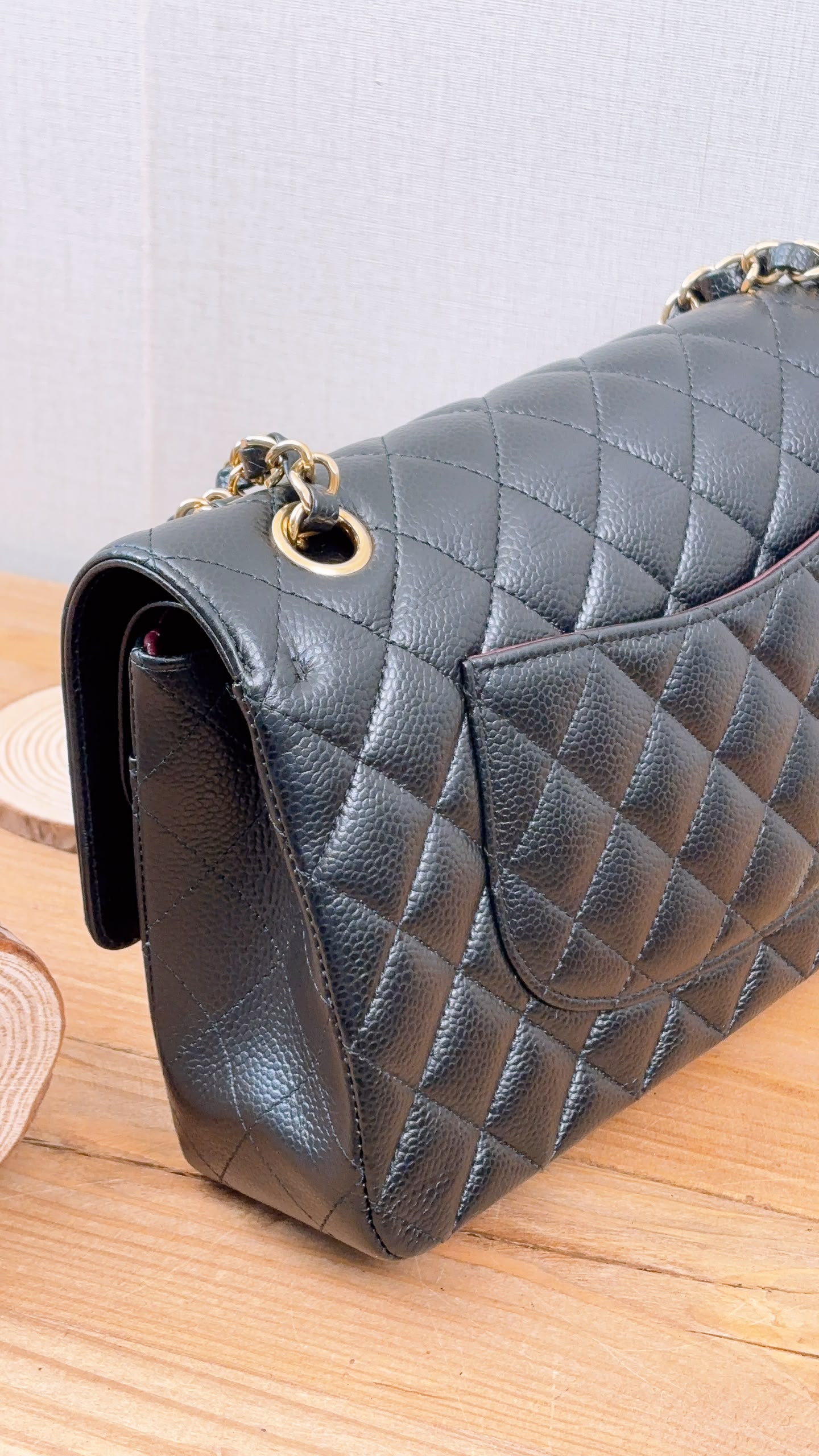 Chanel Black Caviar Medium CF (GHW)