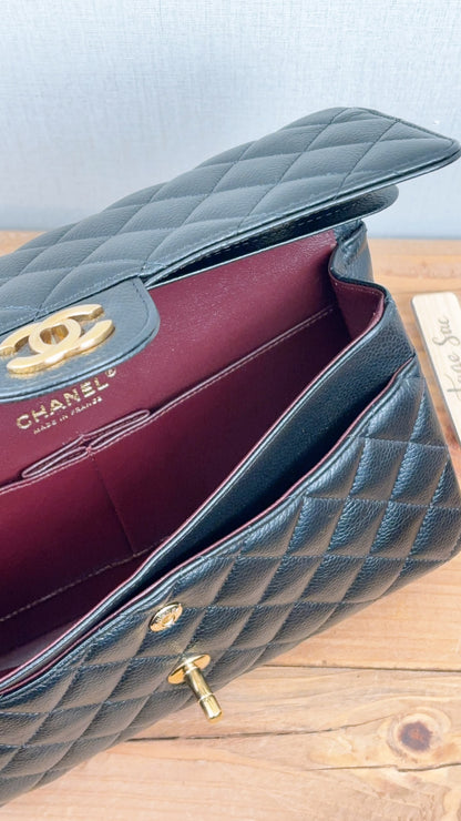 Chanel Black Caviar Medium CF (GHW)