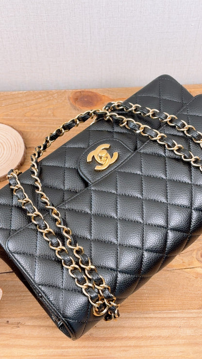 Chanel Black Caviar Medium CF (GHW)