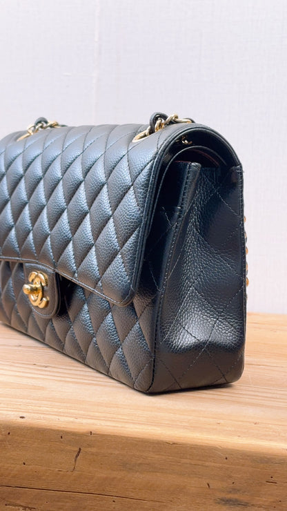 Chanel Black Caviar Medium CF (GHW)