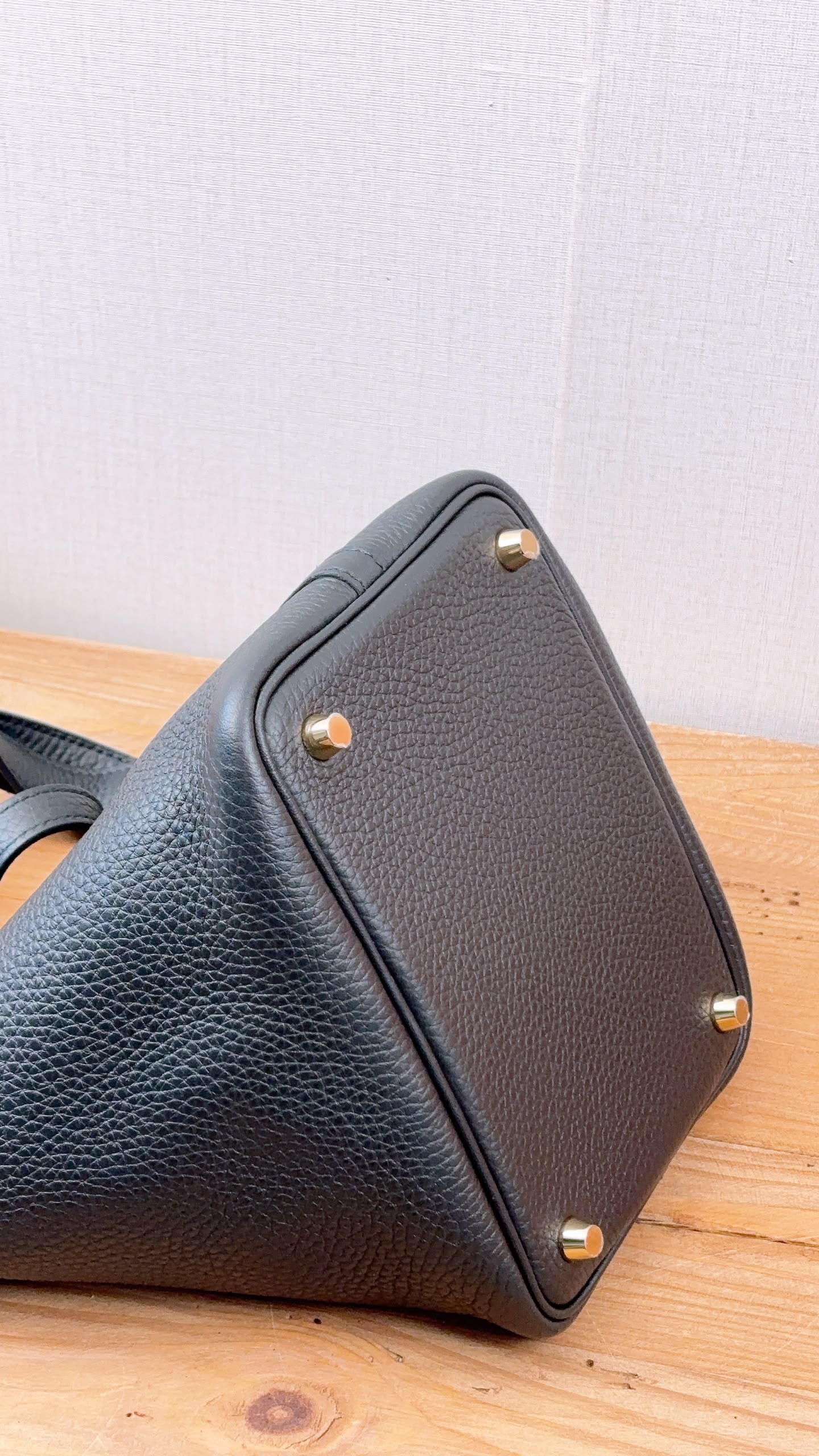 Hermes Noir Picotin 18 (GHW)