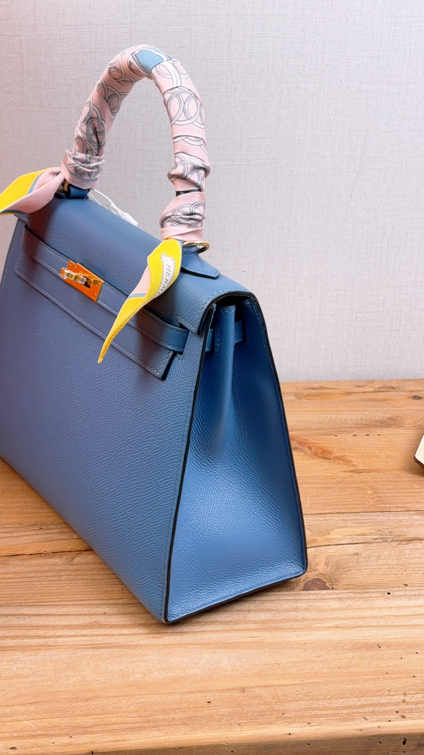 Hermes Blue Azur Epsom Kelly 25 (GHW)