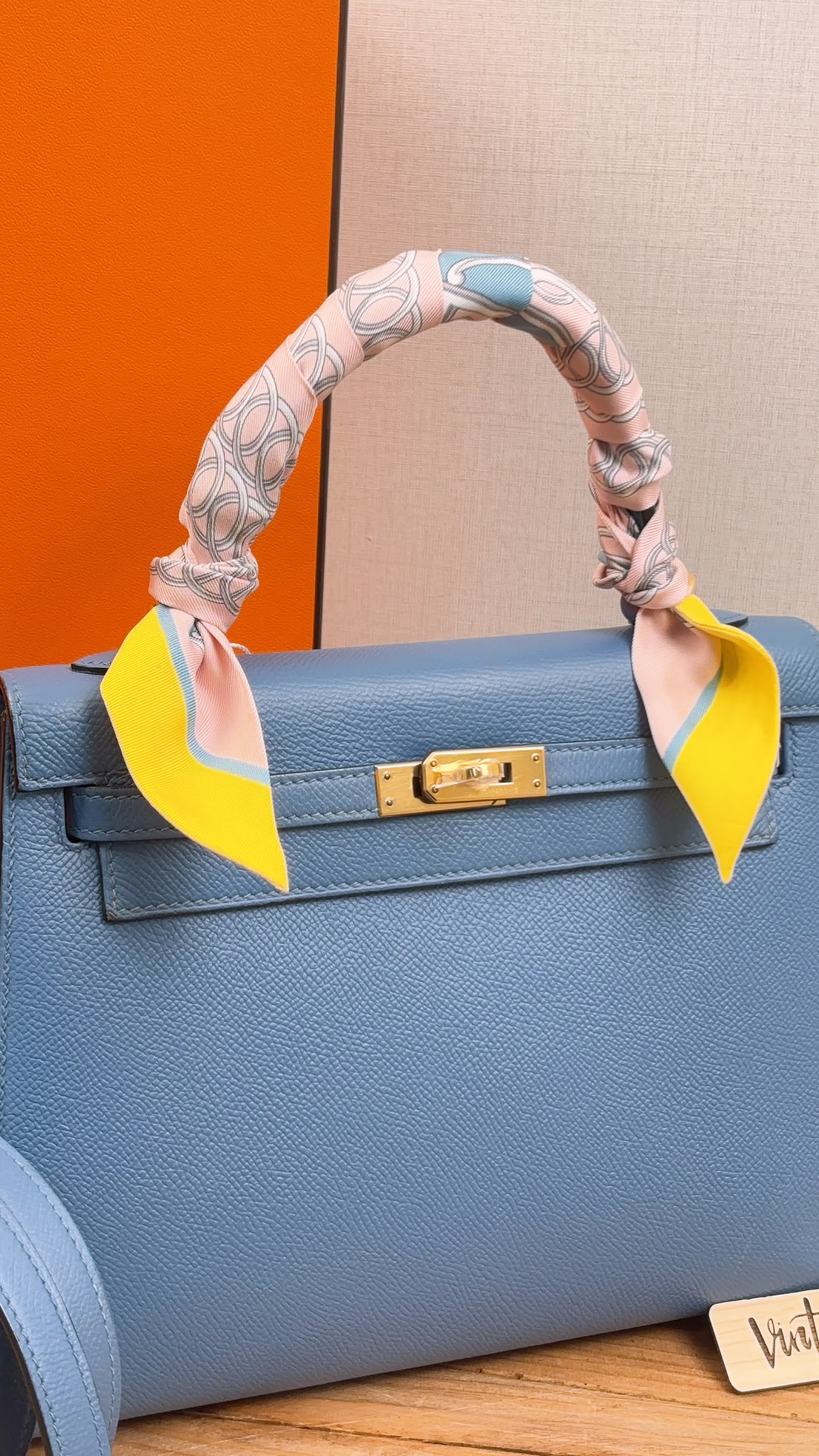 Hermes Blue Azur Epsom Kelly 25 (GHW)