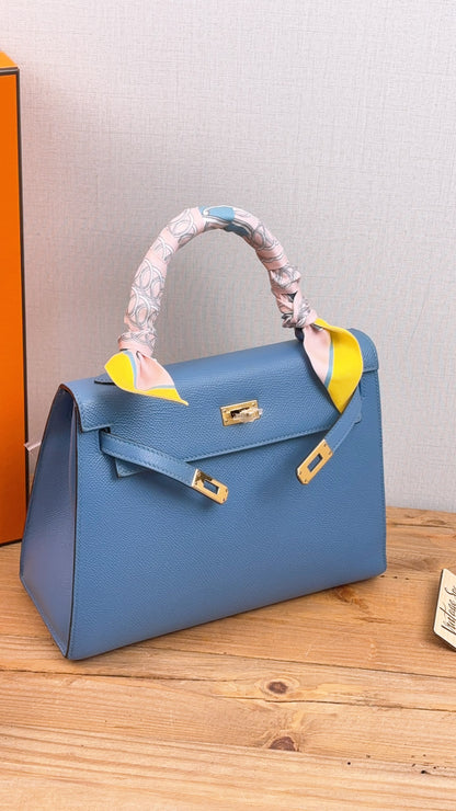 Hermes Blue Azur Epsom Kelly 25 (GHW)