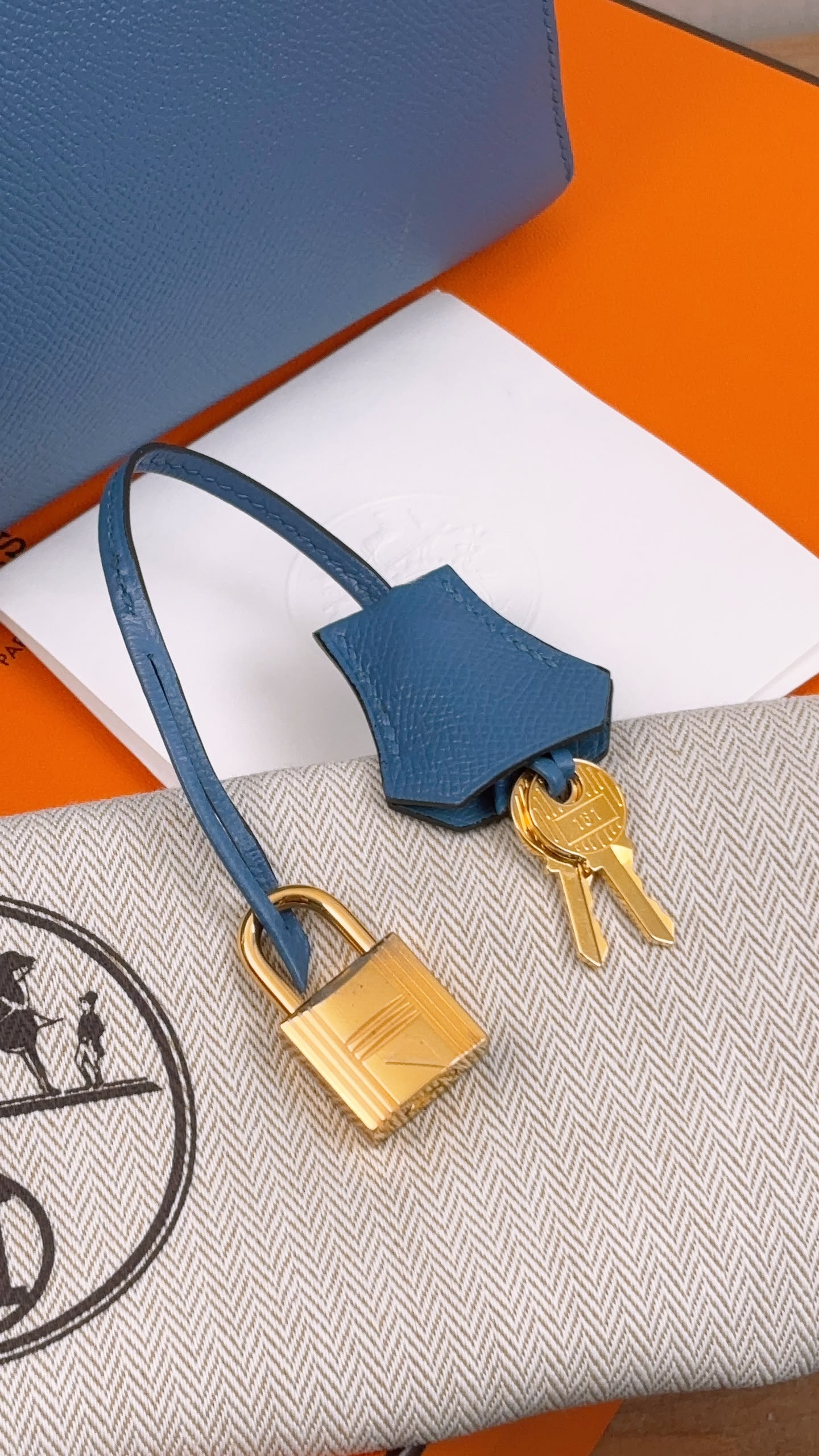 Hermes Blue Azur Epsom Kelly 25 (GHW)