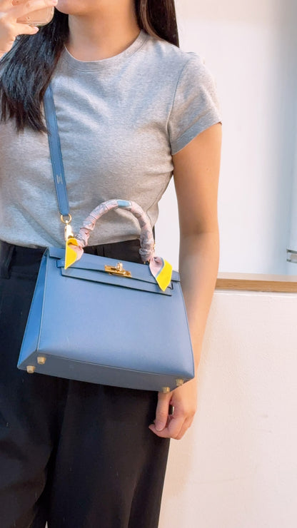 Hermes Blue Azur Epsom Kelly 25 (GHW)