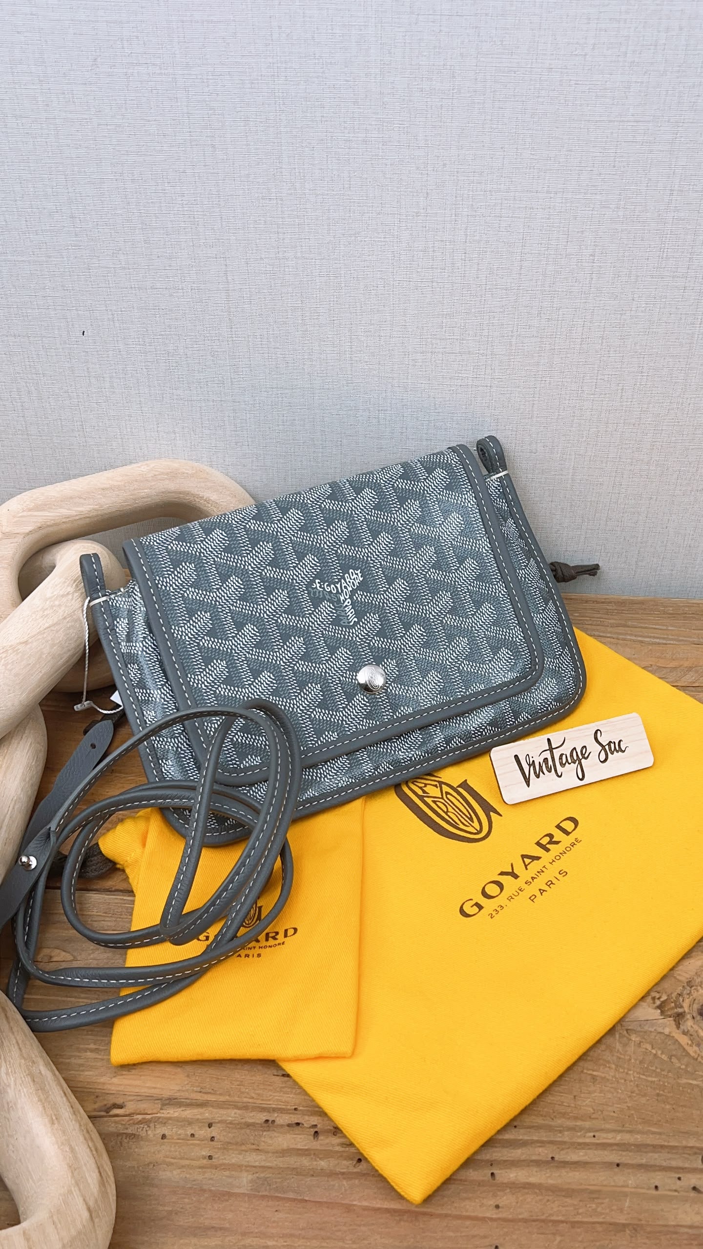 Goyard Grey Plumet Pouch Wallet