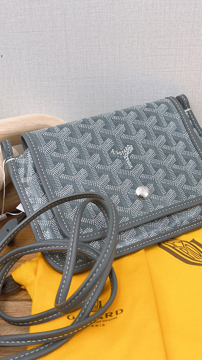 Goyard Grey Plumet Pouch Wallet