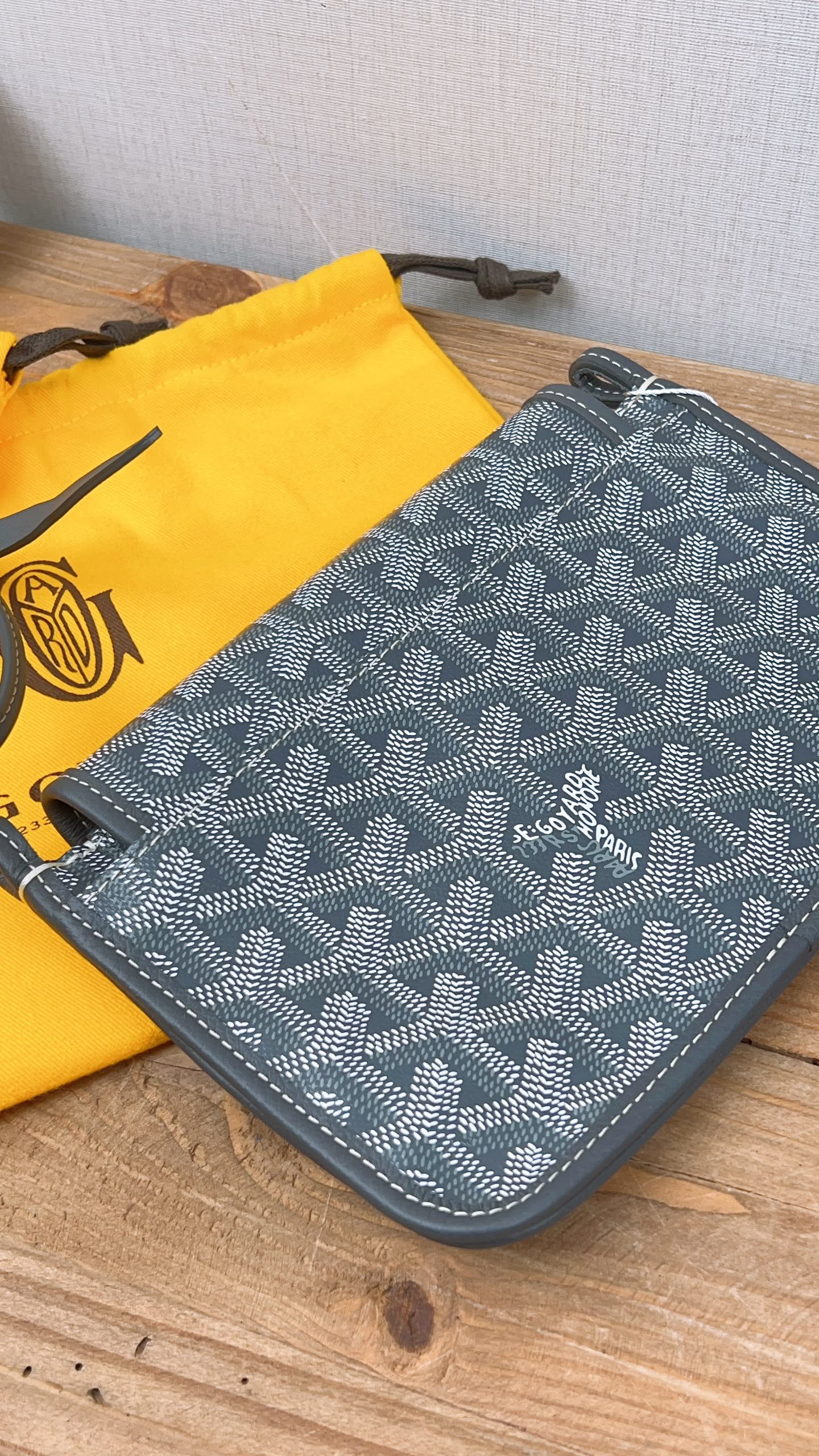 Goyard Grey Plumet Pouch Wallet