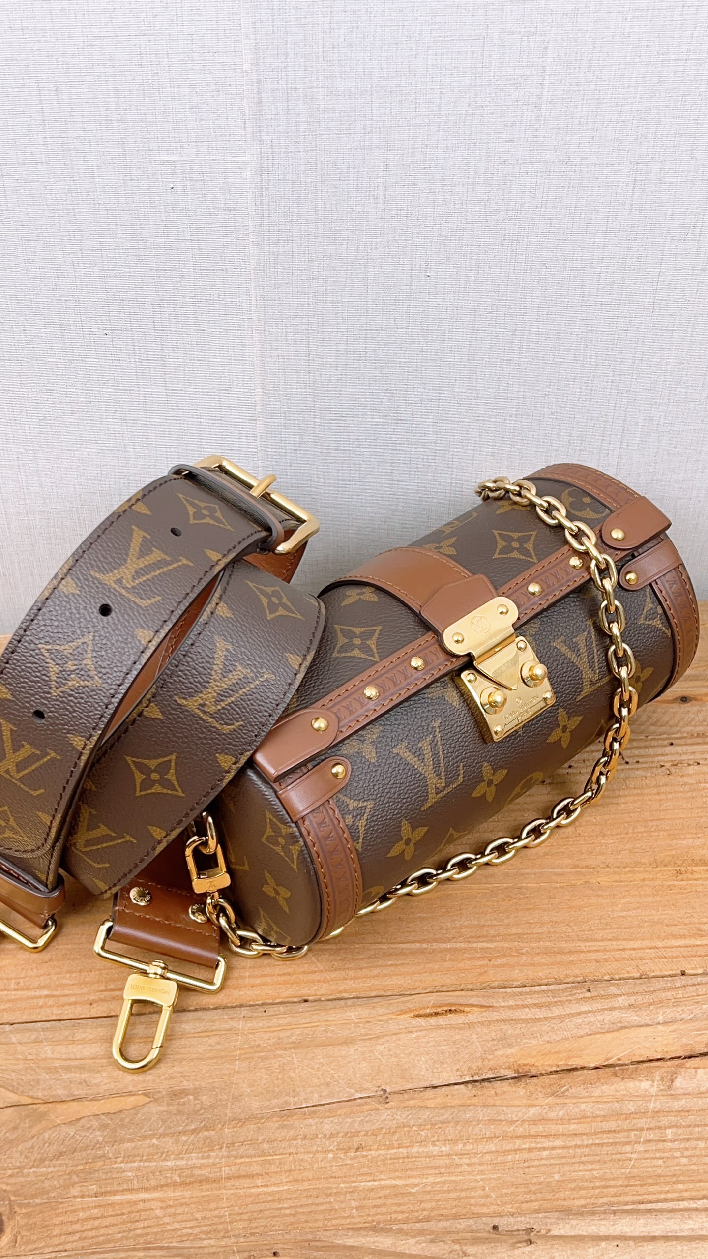 LV Reverse Monogram Papillon Trunk