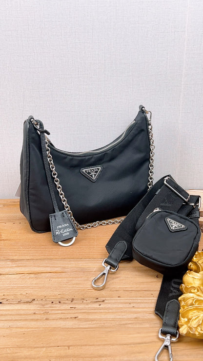 Prada Black Nylon 3in1
