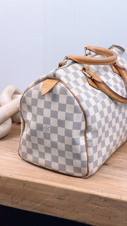 LV Damier Azur Speedy 30