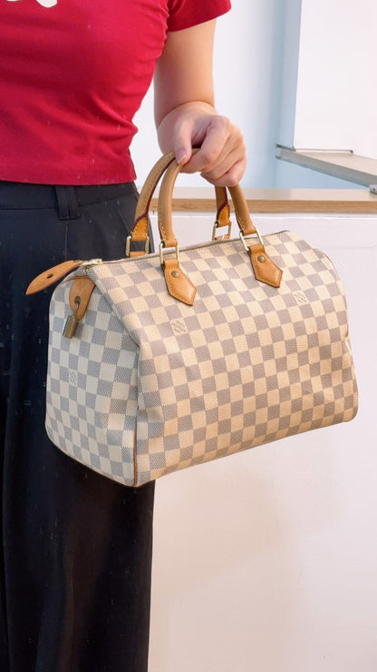 LV Damier Azur Speedy 30