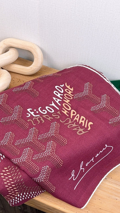 Goyard Bordeaux N’1 Scarf