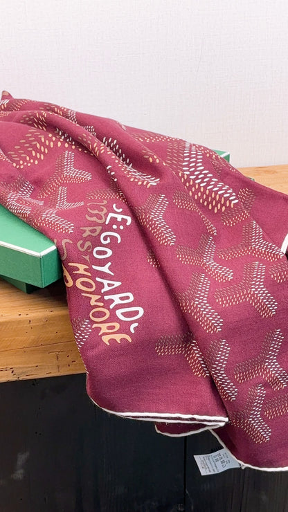 Goyard Bordeaux N’1 Scarf