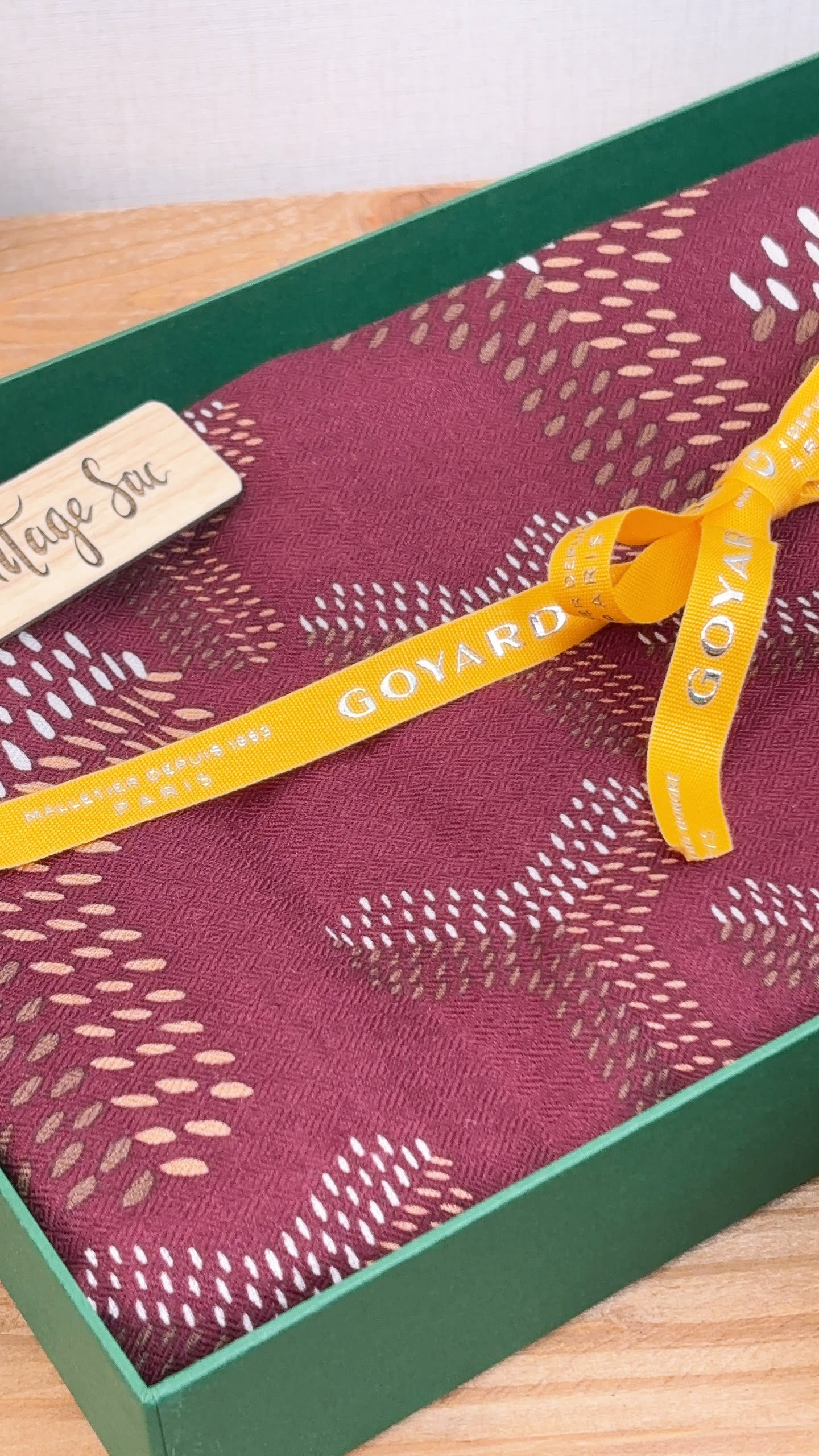 Goyard Bordeaux N’1 Scarf