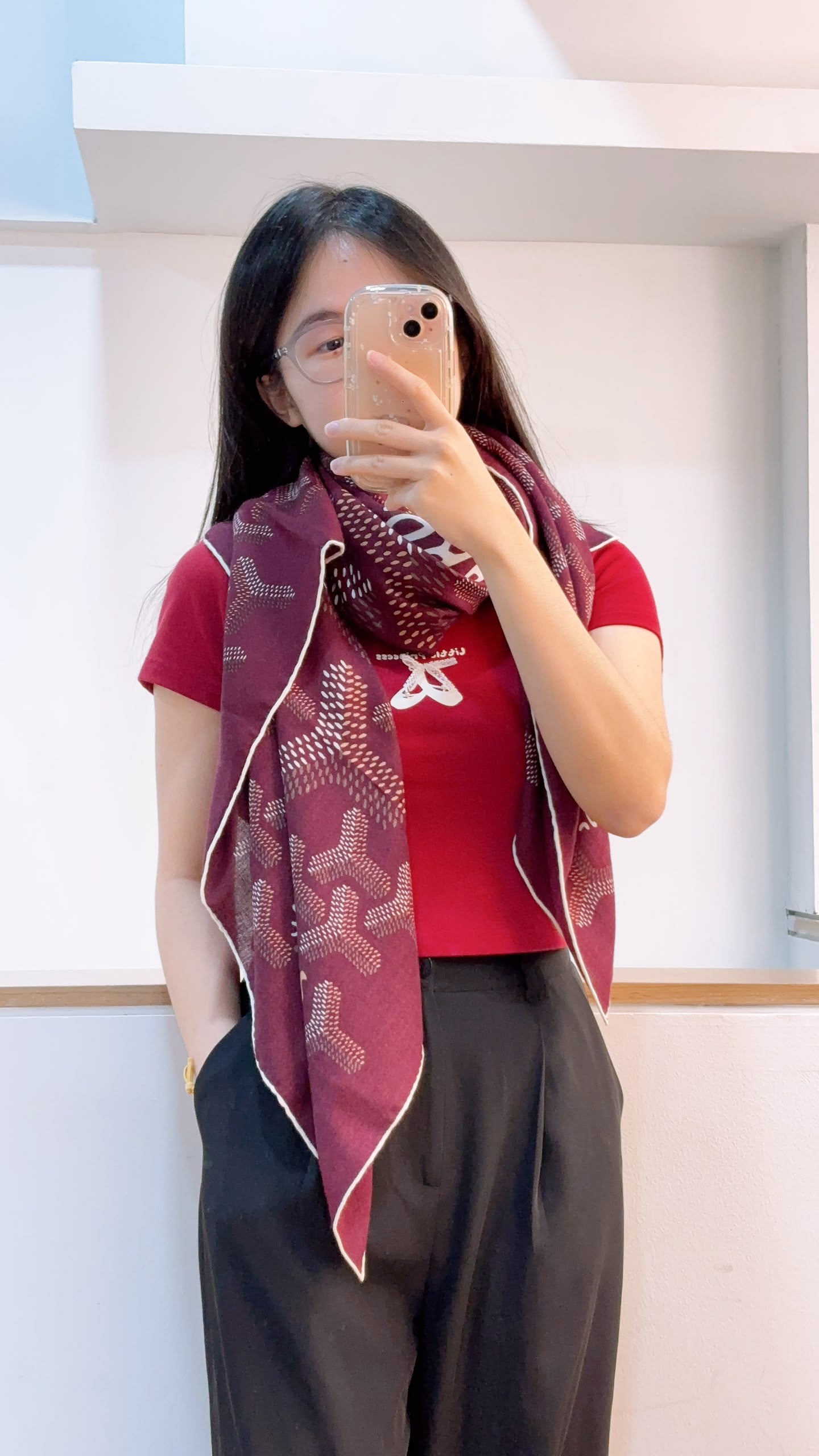Goyard Bordeaux N’1 Scarf