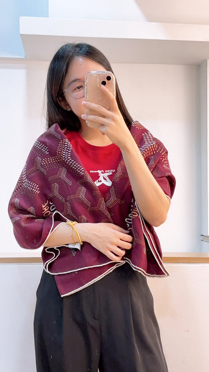 Goyard Bordeaux N’1 Scarf