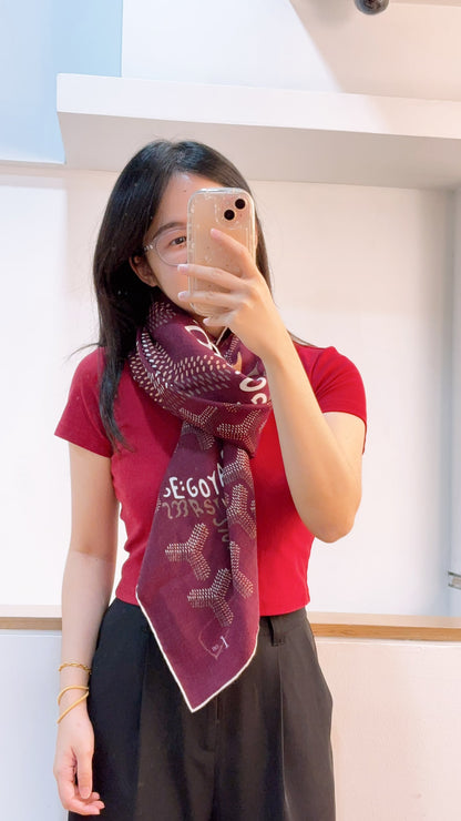 Goyard Bordeaux N’1 Scarf