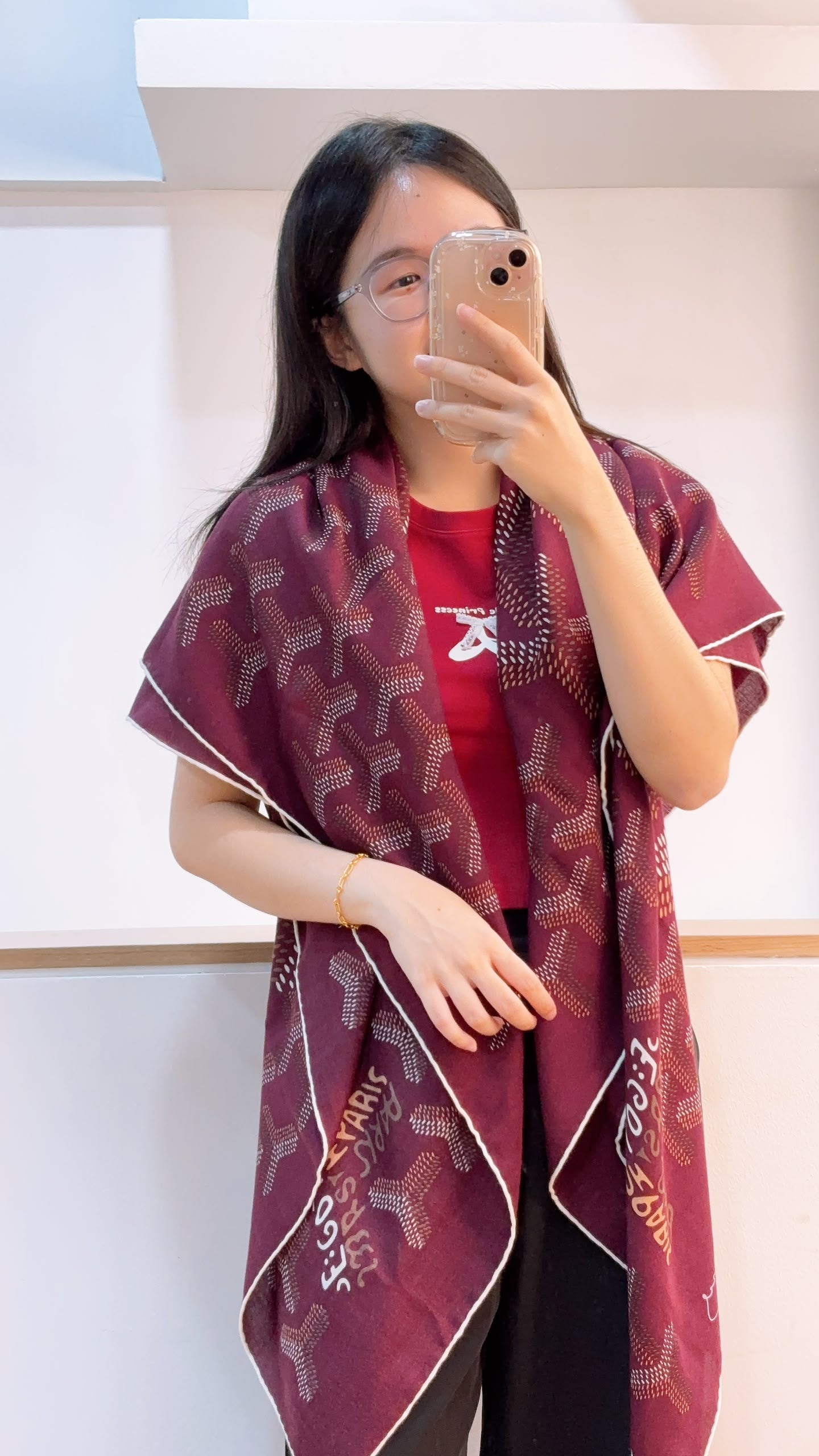 Goyard Bordeaux N’1 Scarf
