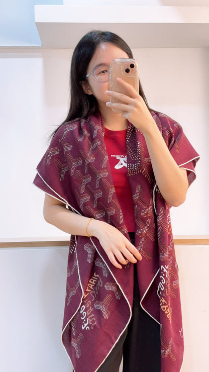 Goyard Bordeaux N’1 Scarf