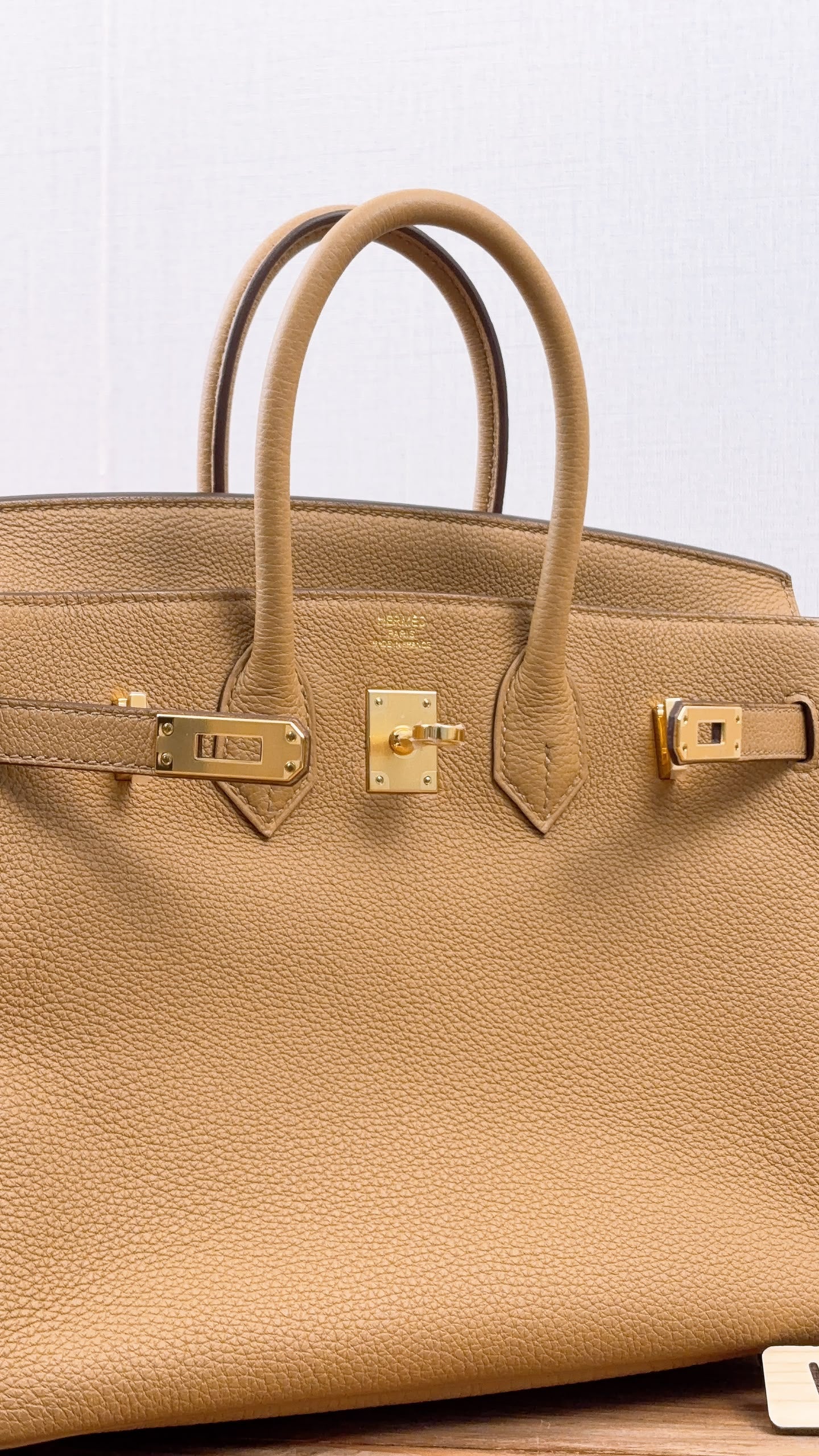 Hermes Biscuit Togo Birkin 25 (GHW)