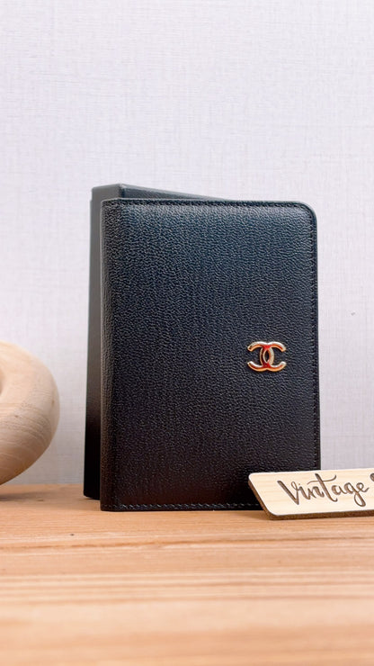Chanel Black Goatskin Vintage Pocket Organizer (GHW)